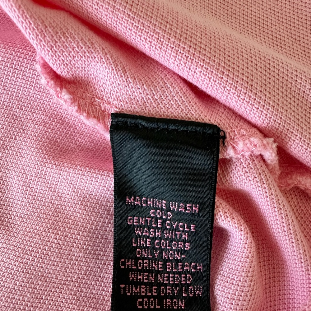 Lauren Ralph Lauren Pink Polo Dress Size 1X Cotton Knit Short Sleeves Preppy - Picture 10 of 10